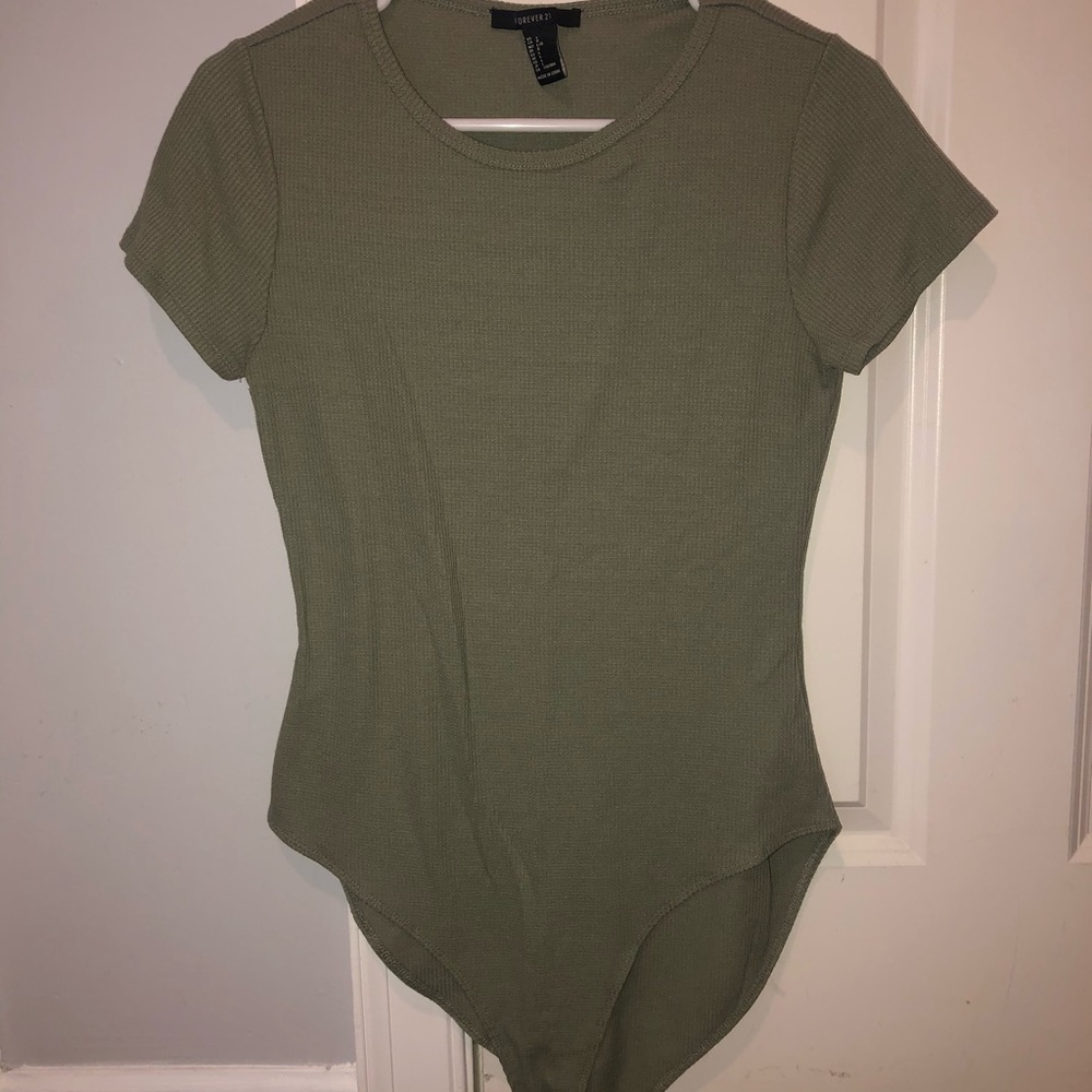 Army green body suit